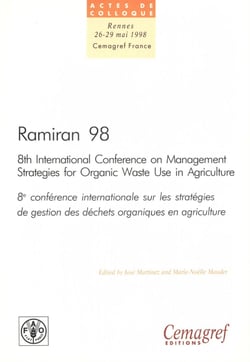 Ramiran 98. Proceedings of the 8th International Conference on Management Strategies for Organic Waste in Agriculture - Vol. 1: Proceedings of the oral presentations