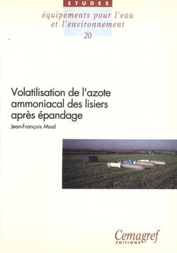 Volatilisation de l'azote ammoniacal des lisiers après épandage - Quantification et étude des facteurs d'influence