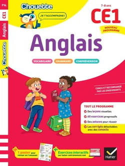Anglais CE1 - Cahier de soutien nouveau programme - Leçons et exercices corrigés