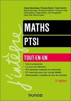 Maths Tout-en-un PTSI - 2e éd. - Tout-en-un