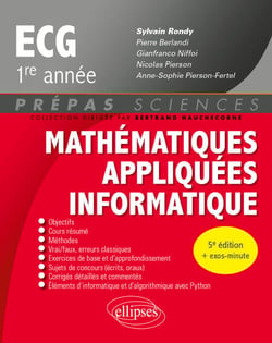 Mathématiques appliquées - Informatique - ECG 1re année