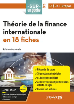 Théorie de la finance internationale en 18 fiches - Pour L1, L2, Prépas