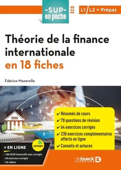 Théorie de la finance internationale en 18 fiches - Pour L1, L2, Prépas