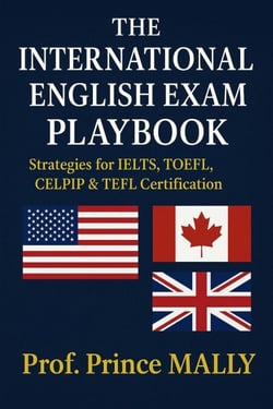 The International English Exam Playbook: Strategies for IELTS, TOEFL, CELPIP &amp; TEFL Certification - English Grammar and Vocabulary with Practice Tests, #1