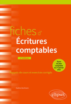 Fiches d'Écritures comptables - À jour du nouveau plan comptable au 1er janvier 2025