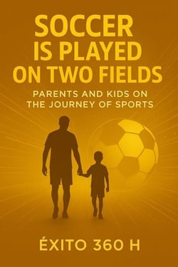 Soccer is played on two fields. Parents and kids on the journey of sports