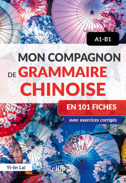 Mon compagnon de grammaire chinoise en 101 fiches - A1-B1 - avec exercices corrigés