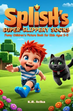 Splish's Super Slippery Socks: Funny Children's Picture Book for Kids Ages 3-5 - Giggles All The Way