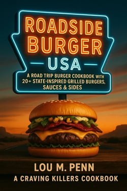 Roadside Burger USA: A Road Trip Burger Cookbook with 20+ State-Inspired Grilled Burgers, Sauces &amp; Sides