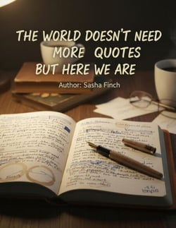 The World Doesn’t Need More Quotes, But Here We Are
