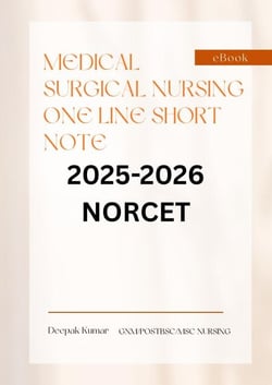 Medical surgical nursing one line short notes