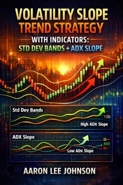 Volatility Slope Trend Strategy with Indicators: Std Dev Bands + ADX Slope