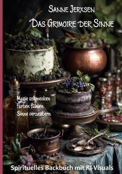 Das Grimoire der Sinne - Spirituelles Backbuch mit KI-Visuals