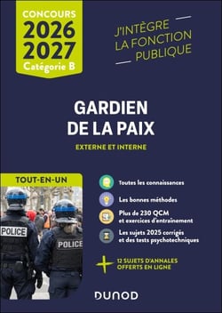 Concours Gardien de la paix 2026 - 2027 - Tout-en-un