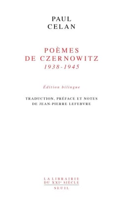 Poèmes de Czernowitz (1938-1945)