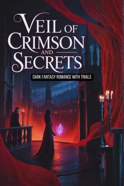 Veil of Crimson and Secrets - Dark Fantasy Romance with Trials