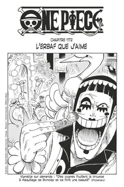 One Piece édition originale - Chapitre 1172 - L'Erbaf que j'aime