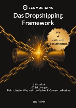 Das Dropshipping Framework - 13 Schritte. 100 Erklärungen. Dein schneller Weg in ein profitables E-Commerce-Business.