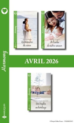 Pack mensuel Harmony - 3 romans (Avril 2026)