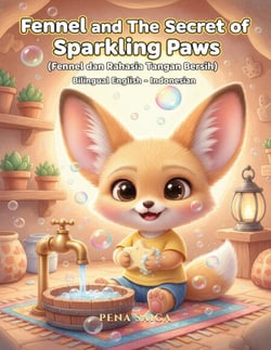 Fennel and The Secret of Sparkling Paws - Fennel dan Rahasia Tangan Bersih - Bilingual Inggris Indonesia - Life Skills, #1
