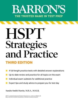 HSPT Strategies and Practice, Third Edition: Prep Book with 4 Practice Tests + Comprehensive Review + Practice + Strategies (Barron's Test Prep)