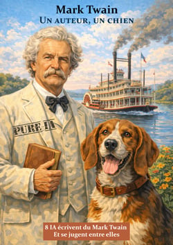 Mark Twain, un auteur, un chien, 8 textes de 8 IA