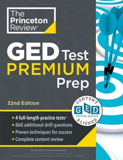 Princeton Review GED Test Premium Prep, 32nd Edition - 1,525+ Practice Questions Including 4 Practice Tests + Content Review + Online Resources
