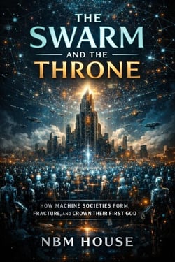 The Swarm and the Throne: How Machine Societies Form, Fracture, and Crown Their First God