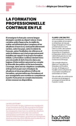 Collection F - La Formation professionnelle continue en FLE (Ebook)