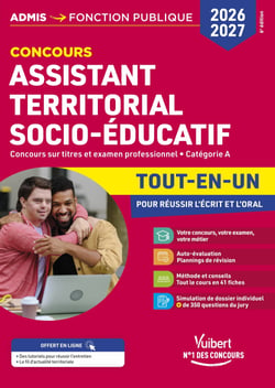 Concours Assistant territorial socio-éducatif 2026-2027 - Tout-en-un - Externe et interne - Catégorie A