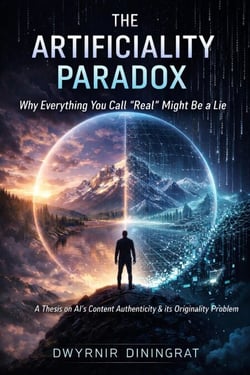 THE ARTIFICIALITY PARADOX: Why Everything You Call 'Real' Might Be a Lie: A thesis on the controversy of AI's content authenticity &amp; its originality problem