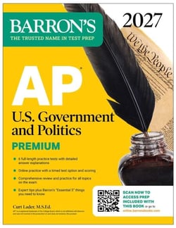 AP U.S. Government and Politics Premium, 2027: Prep Book with 6 Practice Tests + Comprehensive Review + Online Practice (Barron's AP Prep)