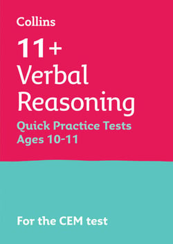 11+ Verbal Reasoning Quick Practice Tests Age 10-11 (Year 6) - For the 2025 CEM Tests