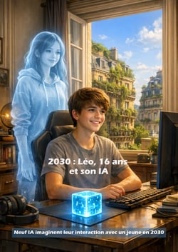 2030 : Léo, 16 ans et son IA - Neuf IA imaginent leur interaction avec un jeune en 2030