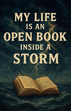 My Life Is a Open Book inside a Storm