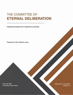 The Committee of Eternal Deliberation: Institutional satire from inside the university