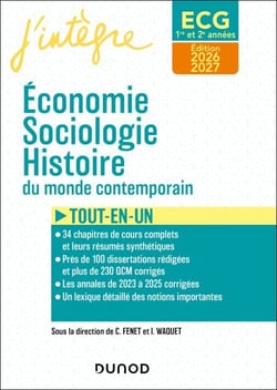 ECG 1 ET ECG 2 -  Economie, Sociologie, Histoire du monde contemporain 2026-2027 - Tout-en-un