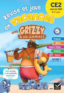 Cahier de vacances Grizzy et les lemmings - CE2 vers le CM1
