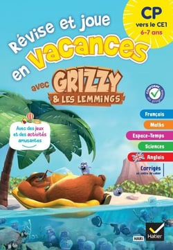 Cahier de vacances Grizzy et les lemmings - CP vers le CE1