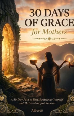 30 Days of Grace for Mothers ✦  ✦  ✦ A 30-Day Journey to Rest, Rediscover Yourself, and Thrive — Not Just Survive