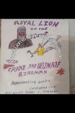 Royal Lion in the Fight with Crane Ultimate Birdman