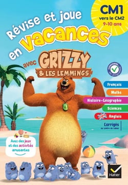 Cahier de vacances Grizzy et les lemmings - CM1 vers le CM2