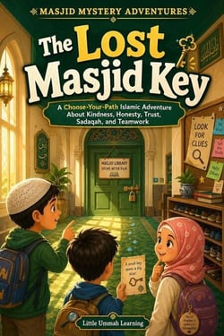 The Lost Masjid Key: A Choose-Your-Path Islamic Adventure About Kindness, Honesty, Trust, Sadaqah, and Teamwork - Masjid Mystery Adventures, #1