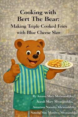 Cooking with Bert The Bear: Making Triple Cooked Fries with Blue Cheese Slaw - Cooking with Bert The Bear