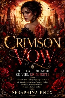 Crimson Vow – Die Hexe, die sich zu viel erinnerte: Düstere Urban Fantasy Mystery Geschichte mit Vampiren, Magie, verbotener Liebe, dunklen Geheimnissen und übernatürlichen Kräften