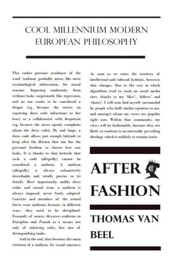After Fashion - Cool Millennium Modern European Philosophy, #4