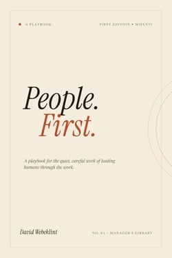 People First: A Manager's Playbook - Manager's Library, #1