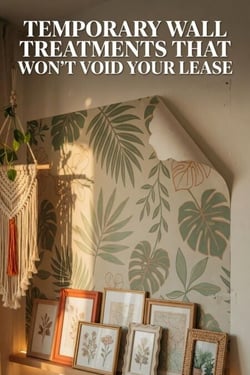 Temporary Wall Treatments That Won't Void Your Lease