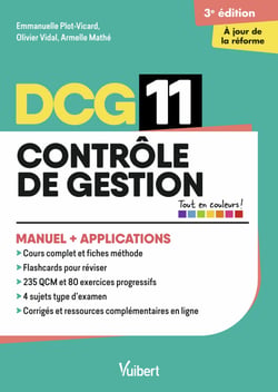 DCG 11- Contrôle de gestion : Manuel et Applications - Réforme 2026-2027 - Maîtriser les compétences et réussir l'examen