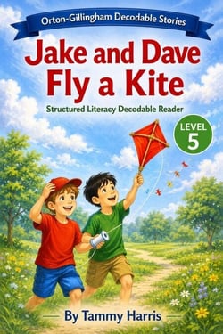 Orton-Gillingham Decodable Stories: Level 5 Jake and Dave Fly a Kite - Orton-Gillingham Decodable Stories, #2